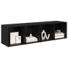 Conjunto de mueble de TV 2 pcs Roble Negro 37 x 35 x 107 cm 3