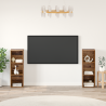 Conjunto de mueble de TV con estante 2 pcs Madera envejecida 1