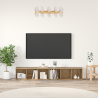 Conjunto de mueble de TV 2 pcs Roble artesanal 37 x 35 x 107 cm 1