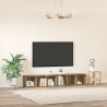 Conjunto de mueble de TV 2 pcs Roble artesanal 37 x 35 x 107 cm 4