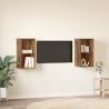 Mueble de TV de Pared 2 pcs Madera envejecida 37 x 37 x 72 cm 4