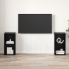 Conjunto de mueble de TV 2 pcs Roble negro 72 x 35 x 36.5 cm 4
