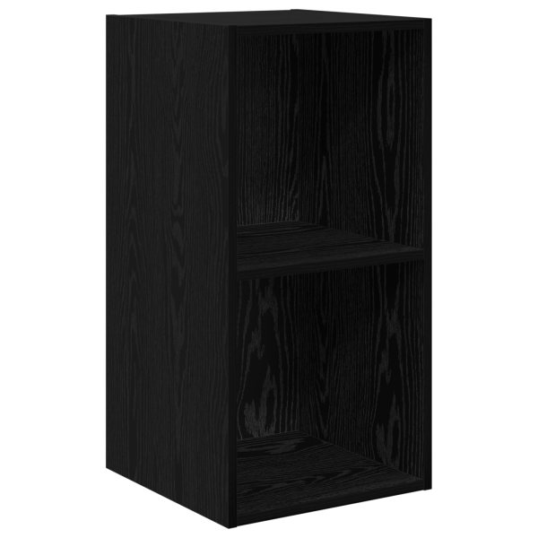 Mueble de TV de Pared 4 pcs Roble negro 37 x 37 x 72 cm M 5