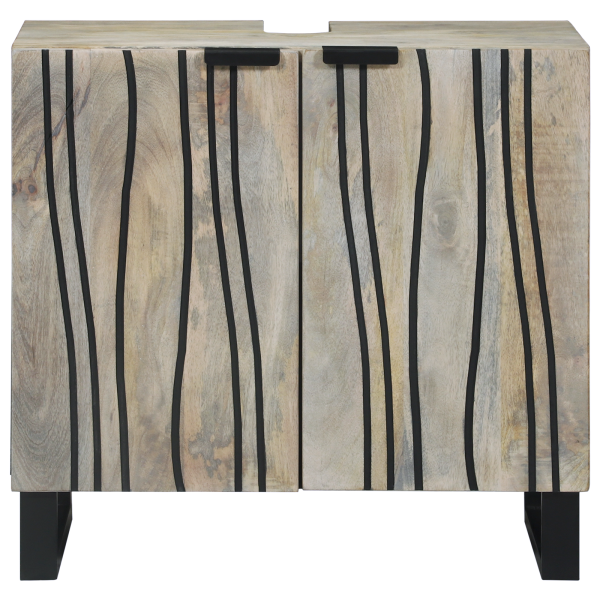 Armário de lava-louça Marrom. Preto 62 x 33 x 58 cm M 3