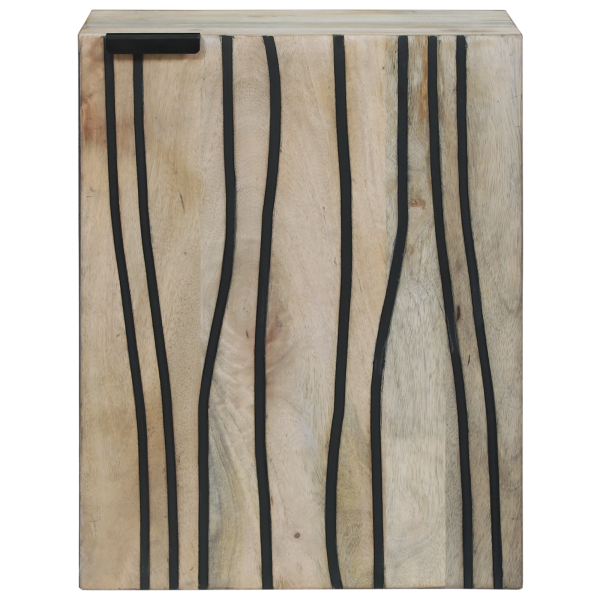 Mueble de lavabo con estante con almacenamiento con puerta Marrón 38 x 33.5 x 48 cm M 3