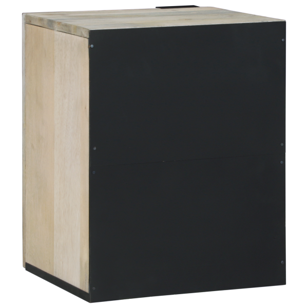 Mueble de lavabo con estante con almacenamiento con puerta Marrón 38 x 33.5 x 48 cm M 5
