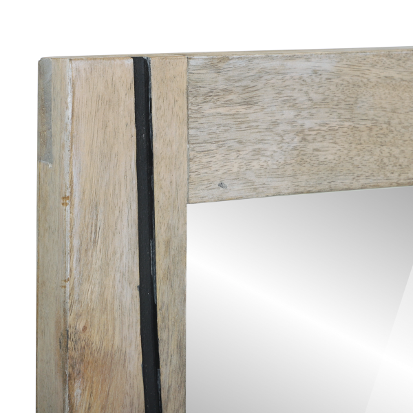 Espelho de banheiro com espelho Marrom. prata 50 x 2.5 x 70 cm M 4