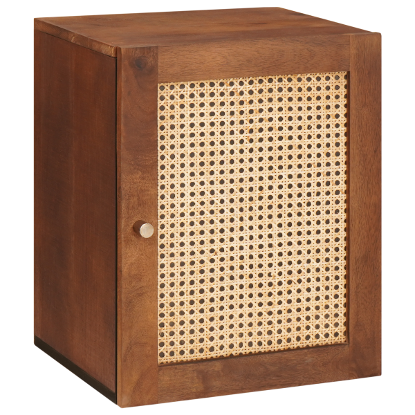 Gabinete de Baño con estante con almacenamiento con puerta Marrón 38 x 33.5 x 48 cm D