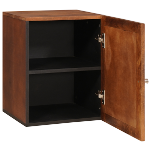 Gabinete de Baño con estante con almacenamiento con puerta Marrón 38 x 33.5 x 48 cm H