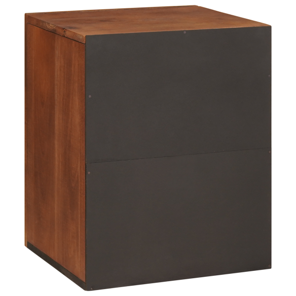 Gabinete de Baño con estante con almacenamiento con puerta Marrón 38 x 33.5 x 48 cm M 5