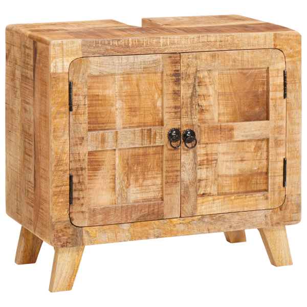 Gabinete de Baño Madera de mango maciza. Madera ingenierizada D