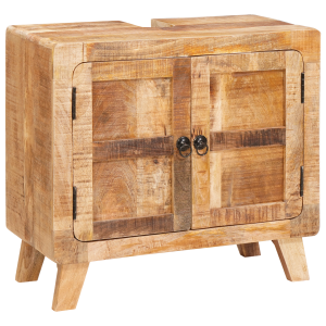 Gabinete de Baño Madera de mango maciza. Madera ingenierizada H