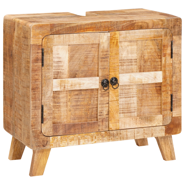 Gabinete de Baño Madera de mango maciza. Madera ingenierizada M 3