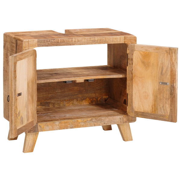 Gabinete de Baño Madera de mango maciza. Madera ingenierizada M 4