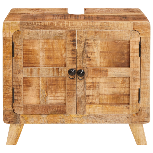 Gabinete de Baño Madera de mango maciza. Madera ingenierizada M 5