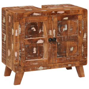 Gabinete de Baño Madera de mango maciza. Madera ingenierizada H