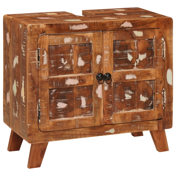 Gabinete de Baño Madera de mango maciza. Madera ingenierizada M 3