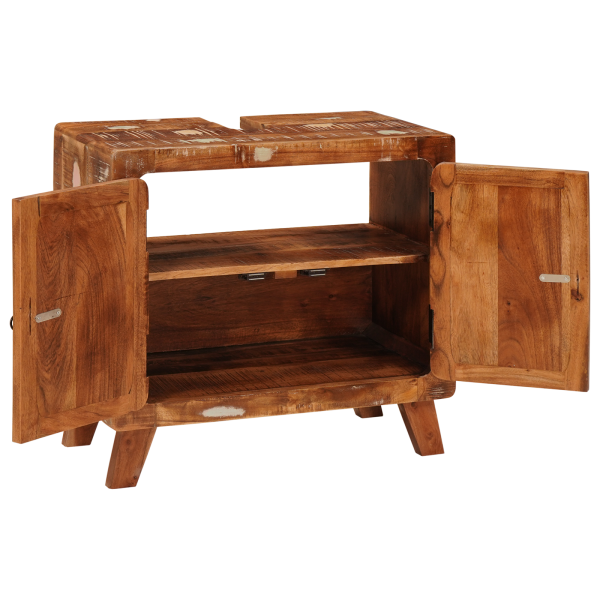 Gabinete de Baño Madera de mango maciza. Madera ingenierizada M 4