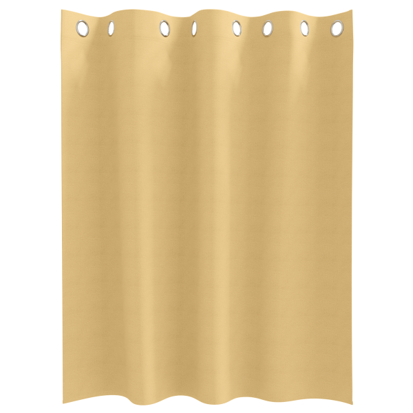 Cortinas con cortinas 2 pcs Beige 140 x 140 cm Poliéster M 3