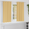 Cortinas com cortinas 2 pcs Bege 175 x 140 cm Poliéster 1