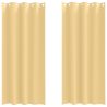 Cortinas com cortinas 2 pcs Bege 225 x 140 cm Poliéster 2