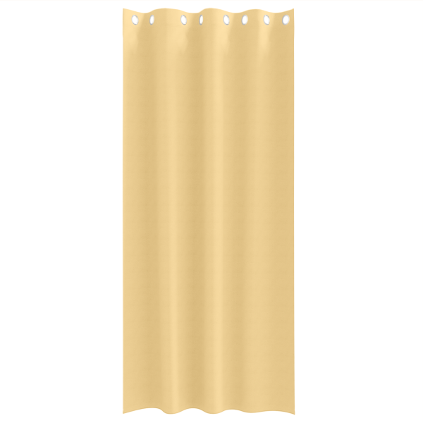 Cortinas con cortinas 2 pcs Beige 245 x 140 cm Poliéster M 3