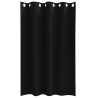 Cortinas con cortinas 2 pcs Negro 175 x 140 cm Poliéster 3
