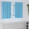 Cortinas con cortinas 2 pcs Azul claro 140 x 140 cm Poliéster 1