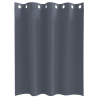 Cortinas 2 pcs Cinzento-escuro 140 x 140 cm Poliéster 3