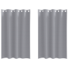 Cortinas con cortinas 2 pcs Gris claro 175 x 140 cm Poliéster 2
