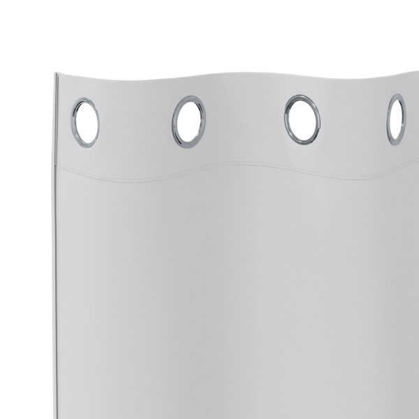 Cortinas com cortinas 2 pcs Cinza Claro 245 x 140 cm Poliéster M 4