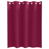 Cortinas con cortinas 2 pcs Rojo vino 140 x 140 cm Poliéster 3