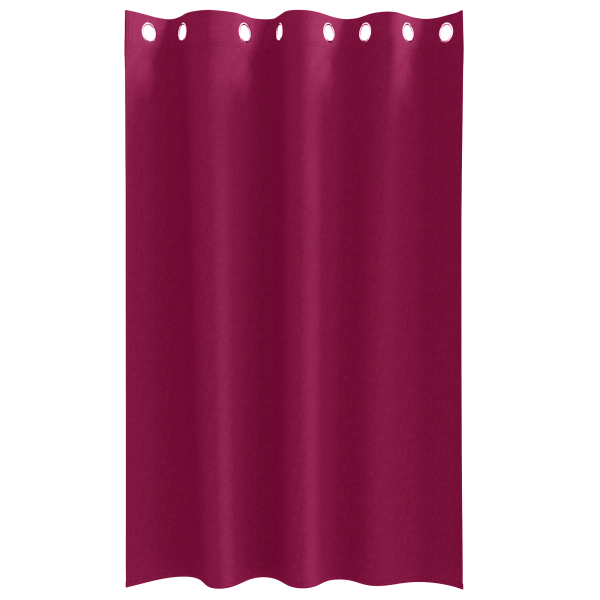 Cortinas con cortinas 2 pcs Rojo vino 175 x 140 cm Poliéster M 3