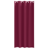 Cortinas con cortinas 2 pcs Rojo vino 260 x 140 cm Poliéster 3