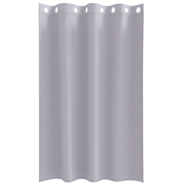 Cortinas 2 pcs Gris metálico 175 x 140 cm Poliéster M 3
