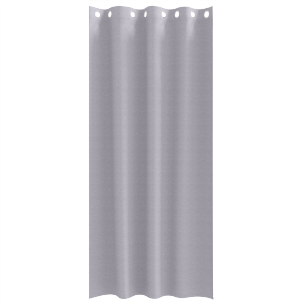 Cortinas 2 pcs Gris metálico 245 x 140 cm Poliéster M 3