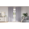 Cortinas 2 pcs Gris metálico 260 x 140 cm Poliéster 1