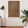 Persiana de Janela com cortinas Manual Castanho 90 x 160 cm Bambu 3