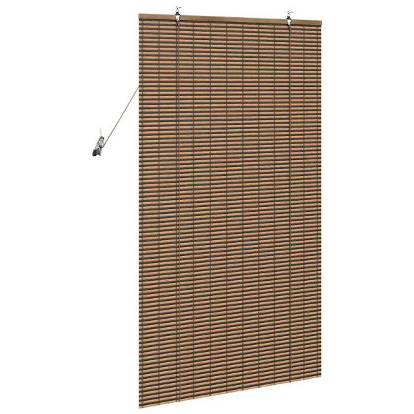 Persiana de Janela com cortinas Manual Castanho 90 x 160 cm Bambu M 5
