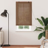 Persiana de Janela com cortinas Manual Castanho 90 x 220 cm Bambu 3