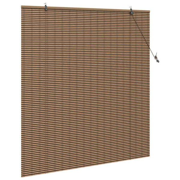 Persiana de Janela com cortinas Manual Castanho 140 x 160 cm Bambu M 4