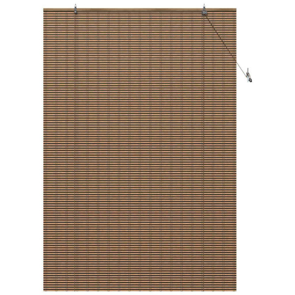 Persiana de Janela com cortinas Manual Castanho 140 x 220 cm Bambu M 2
