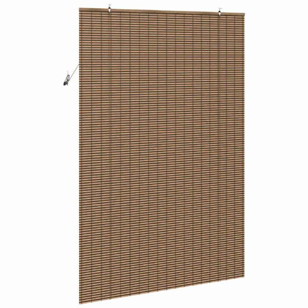 Persiana de Janela com cortinas Manual Castanho 140 x 220 cm Bambu M 5
