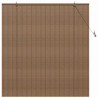 Persiana de Janela com cortinas Manual Castanho 150 x 160 cm Bambu 2