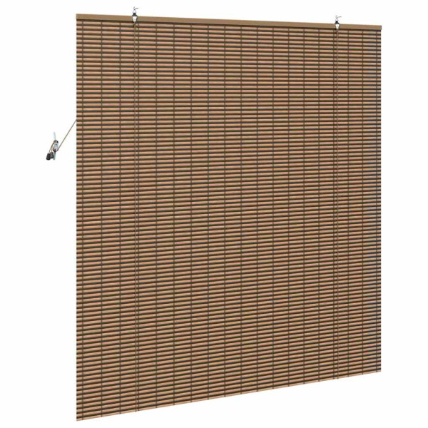 Persiana de Janela com cortinas Manual Castanho 150 x 160 cm Bambu M 5