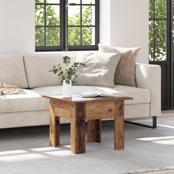 Mesa de centro Madeira antiga 55 x 55 x 42 cm M 4