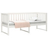 Sofá-cama sem colchão 80x200 cm madeira de pinho maciça branco 3