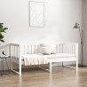 Sofá-cama sem colchão 80x200 cm madeira de pinho maciça branco 4