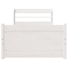 Estrutura cama c/ cabeceira sem colchão 90x190 cm branco 4