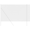 VidaXL Valla de Cadena Gris 1.5x10 m Acero 3